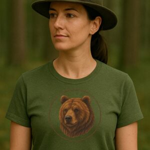 Tricou de vanatoare personalizat cu Urs
