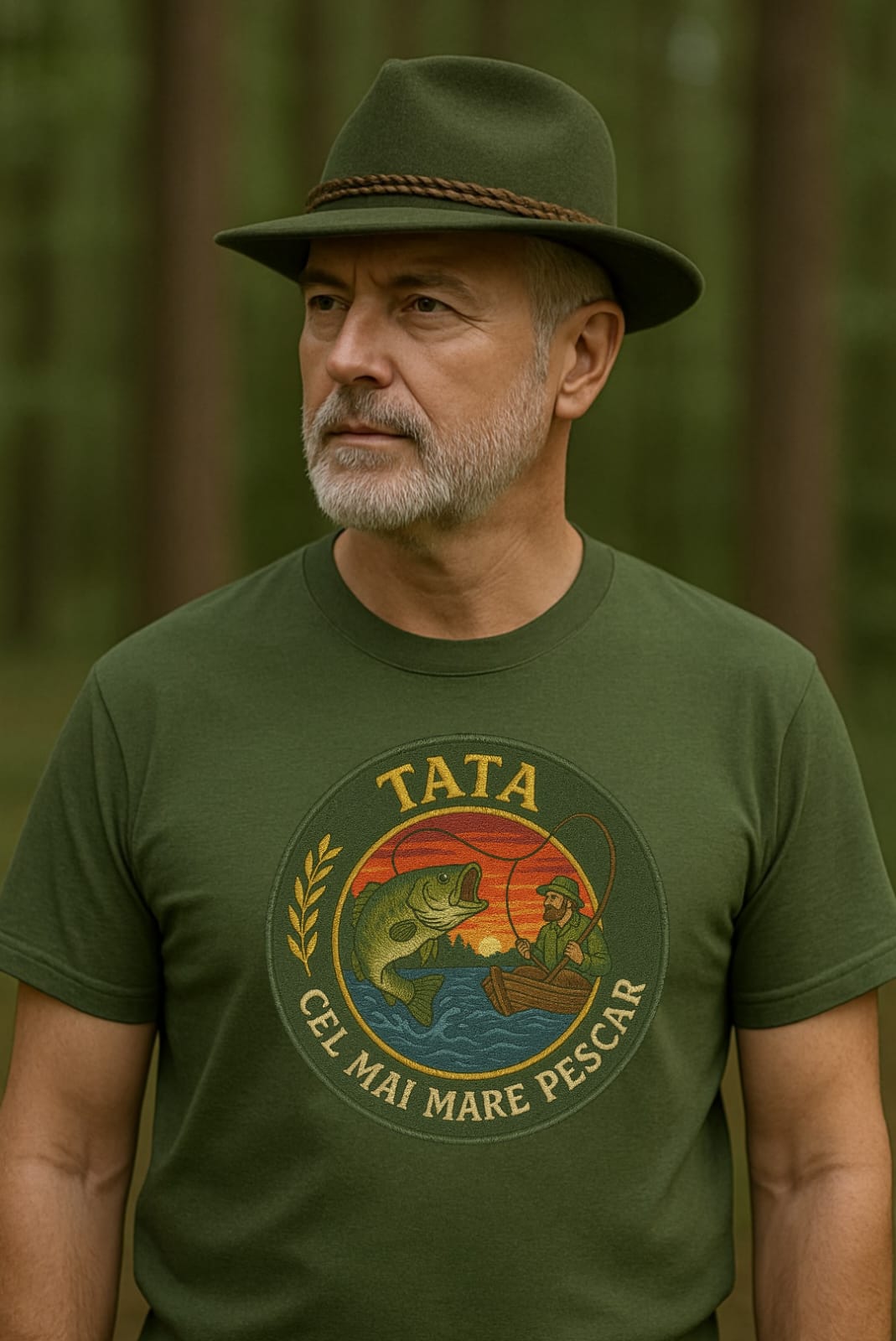 Tricou pescar personalizat pentru Tata