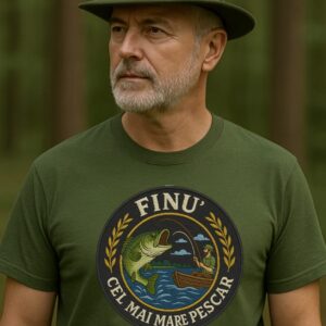 Tricou pescar personalizat pentru Finu