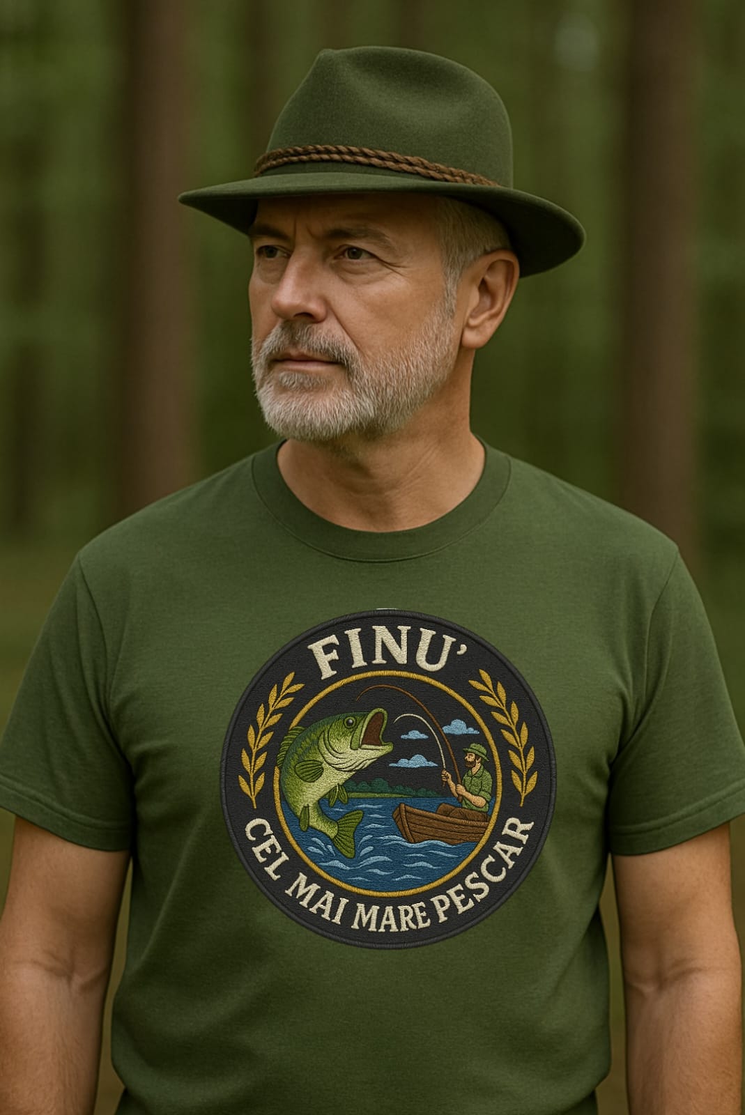 Tricou pescar personalizat pentru Finu
