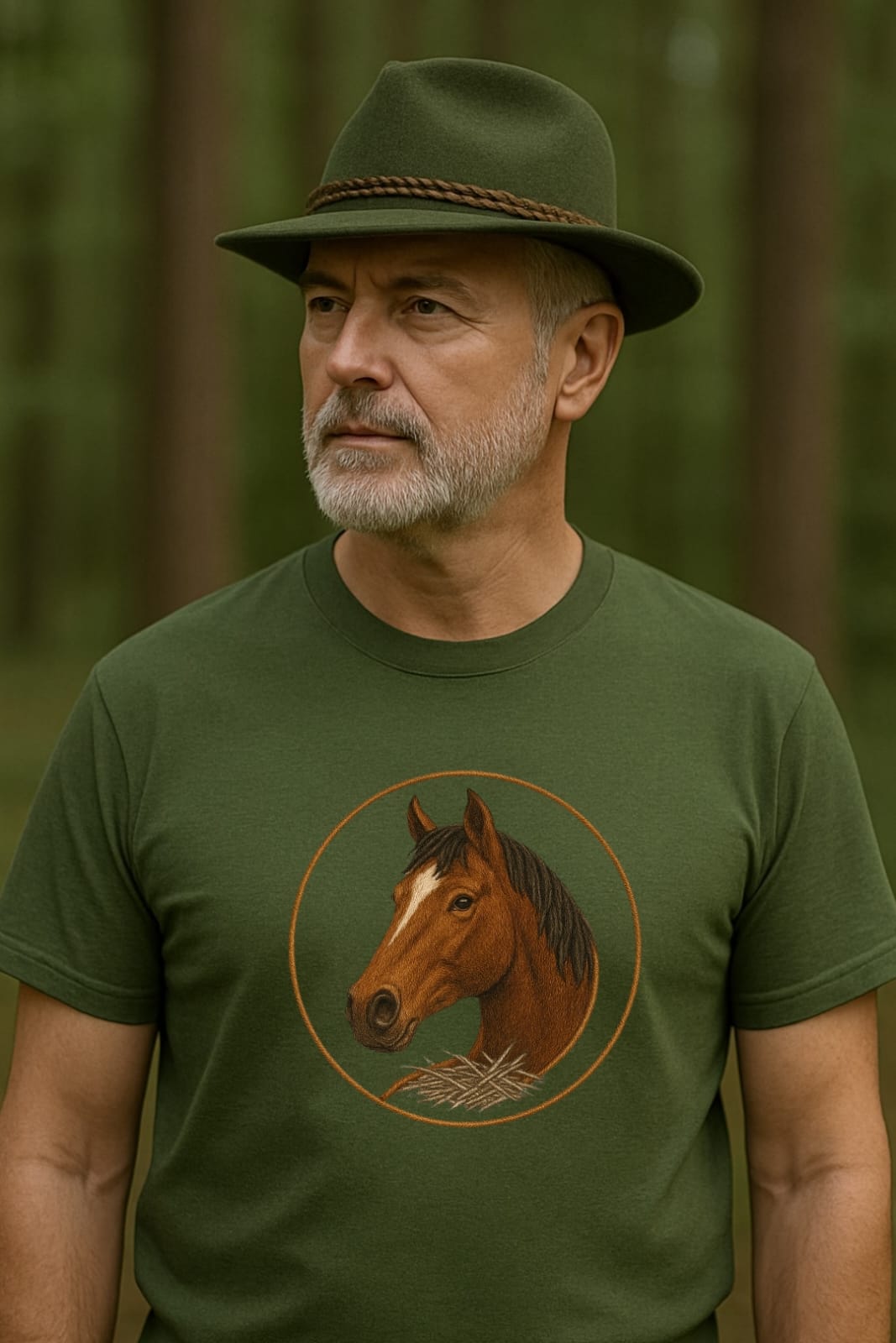 Tricou personalizat cu Cal murg