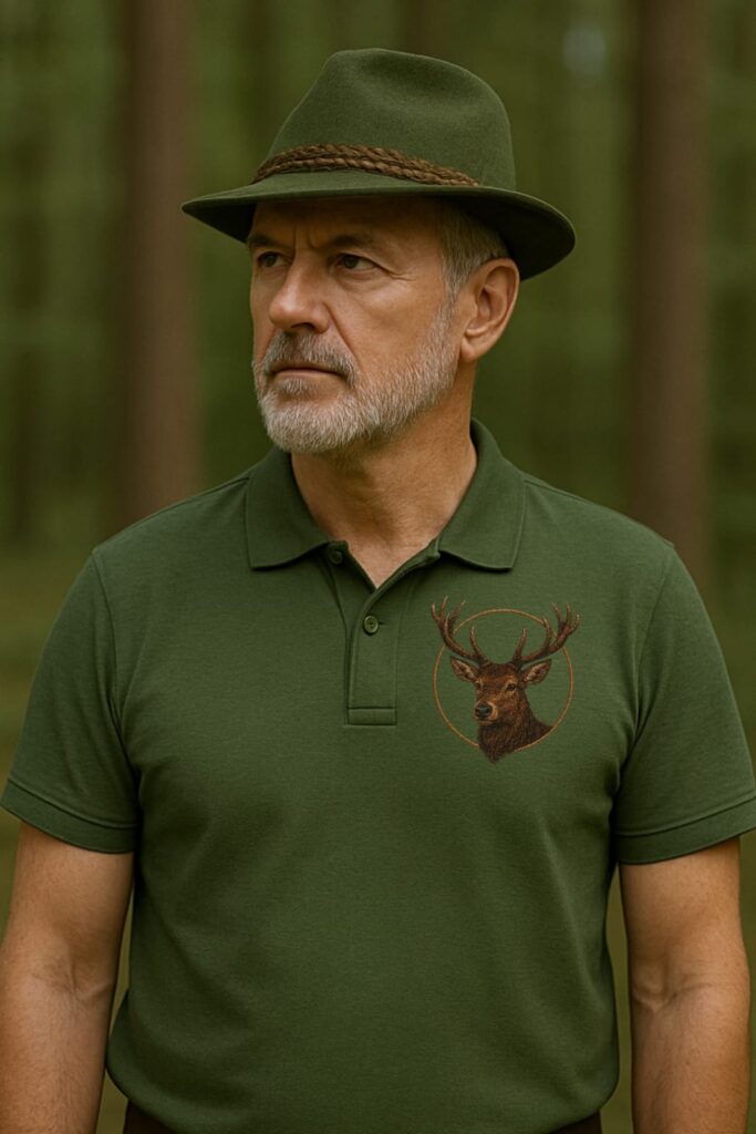 Tricou Polo Vânătoare – Cerb Carpatin