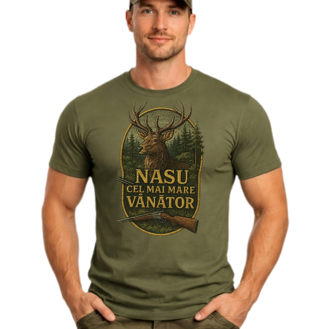 Tricou de vânătoare personalizat pentru Nașu
