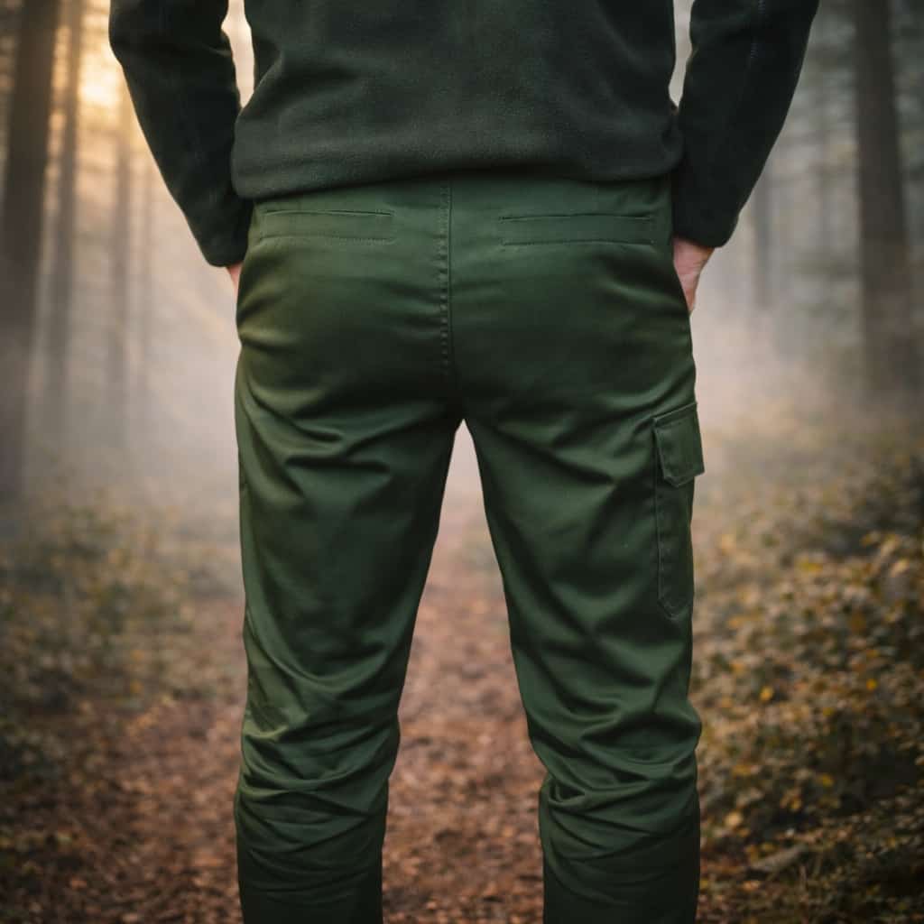 Pantaloni de Vânătoare cu Cerb brodat - imagine 3