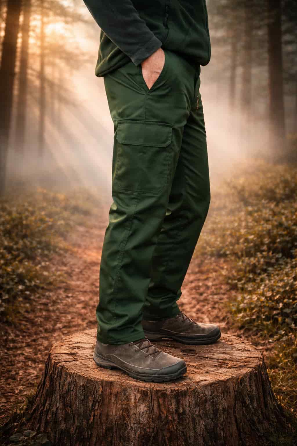 Pantaloni de Vânătoare cu Cerb brodat - imagine 4