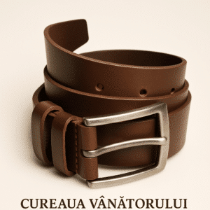 Curea pantaloni de vânătoare maro – 100 % piele naturală