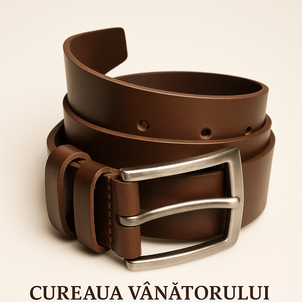 Curea pantaloni de vânătoare maro – 100 % piele naturală