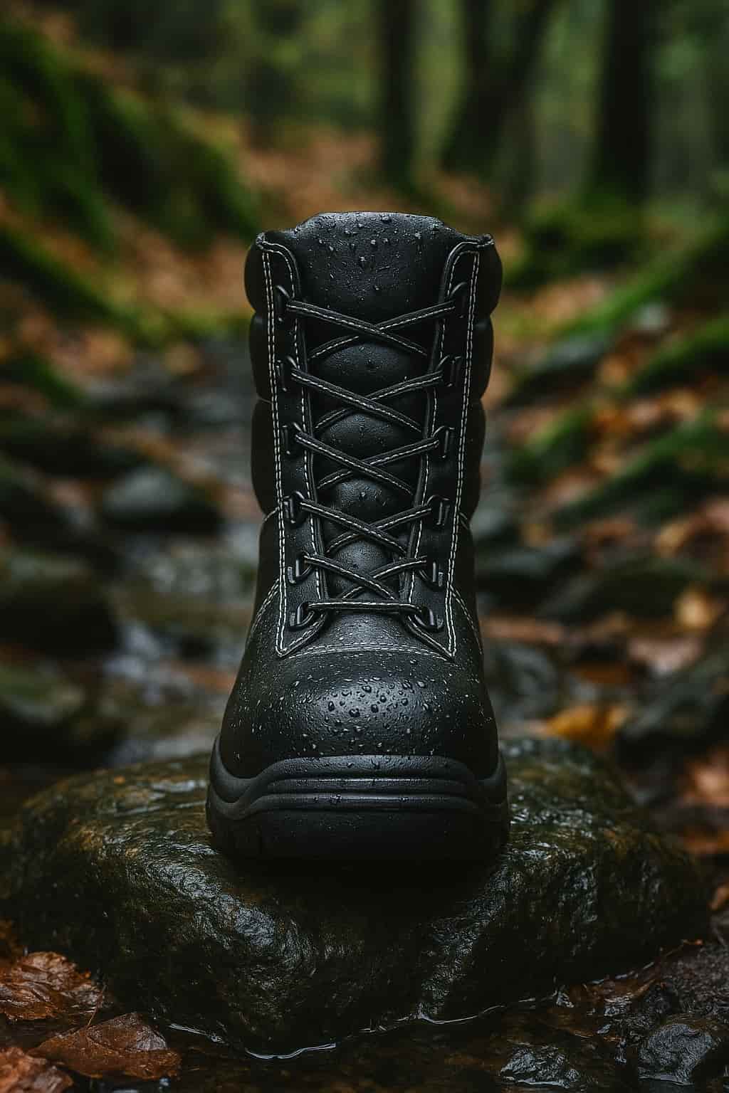 Bocanci de vânătoare impermeabili cu izolație din blană și vârf din oțel, unisex din piele naturală de vacă - imagine 6