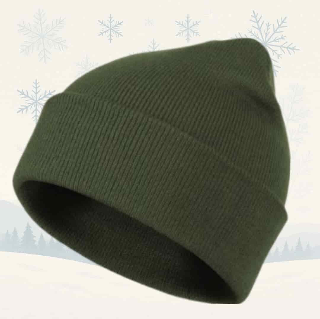 Căciulă vânătoare pentru iarnă cu berbec brodat ,unisex, material izolant, dublu strat, 100% poliacrilic - imagine 4