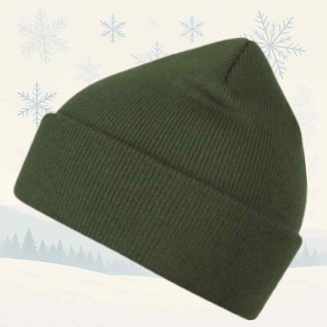 Căciulă vânătoare pentru iarnă cu berbec brodat ,unisex, material izolant, dublu strat, 100% poliacrilic - imagine 3