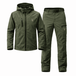 Costum de Vânătoare model Codru cu Cerb Brodat – Geaca si pantaloni Premium Outdoor