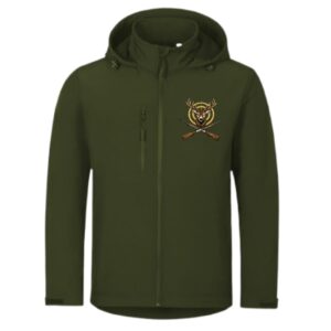 Jachetă Softshell Vânătoare cu Cerb Brodat