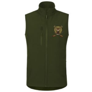 Vestă Softshell Vânătoare cu Cerb Brodat